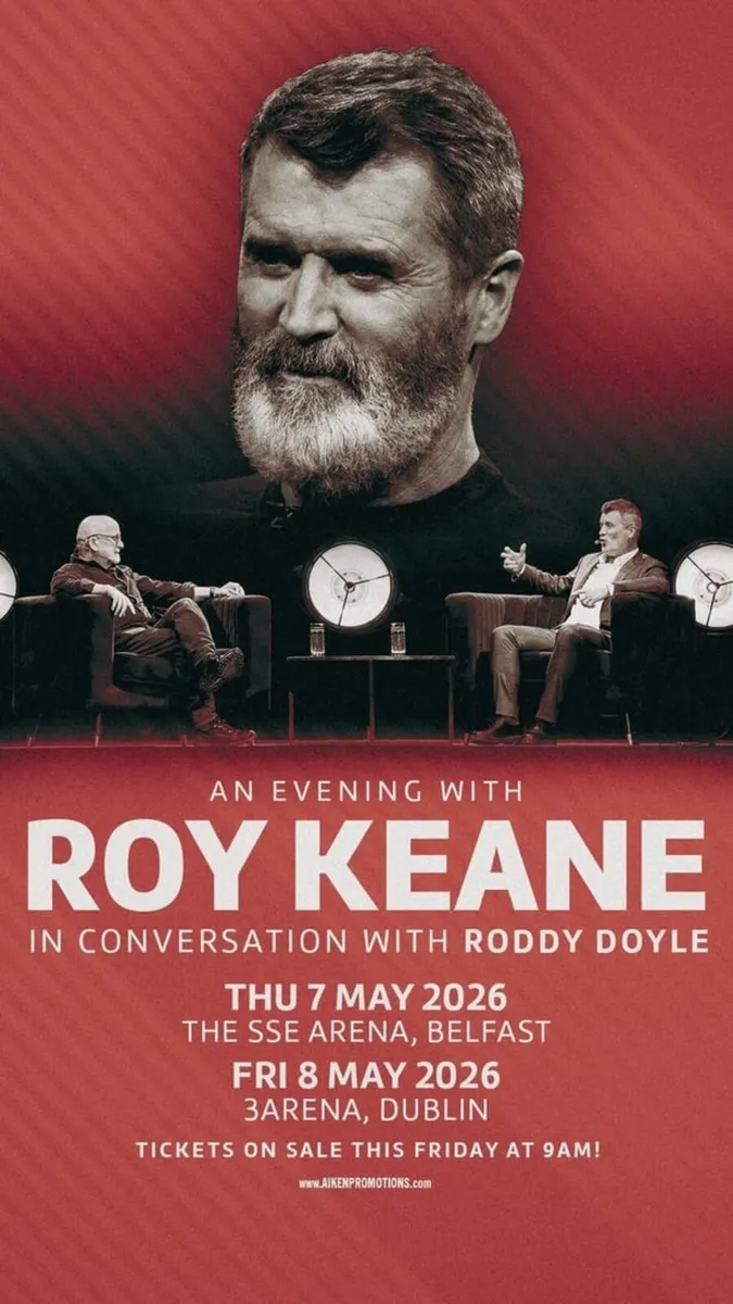 Roy Keane Tickets - Saturday Night - Image 1