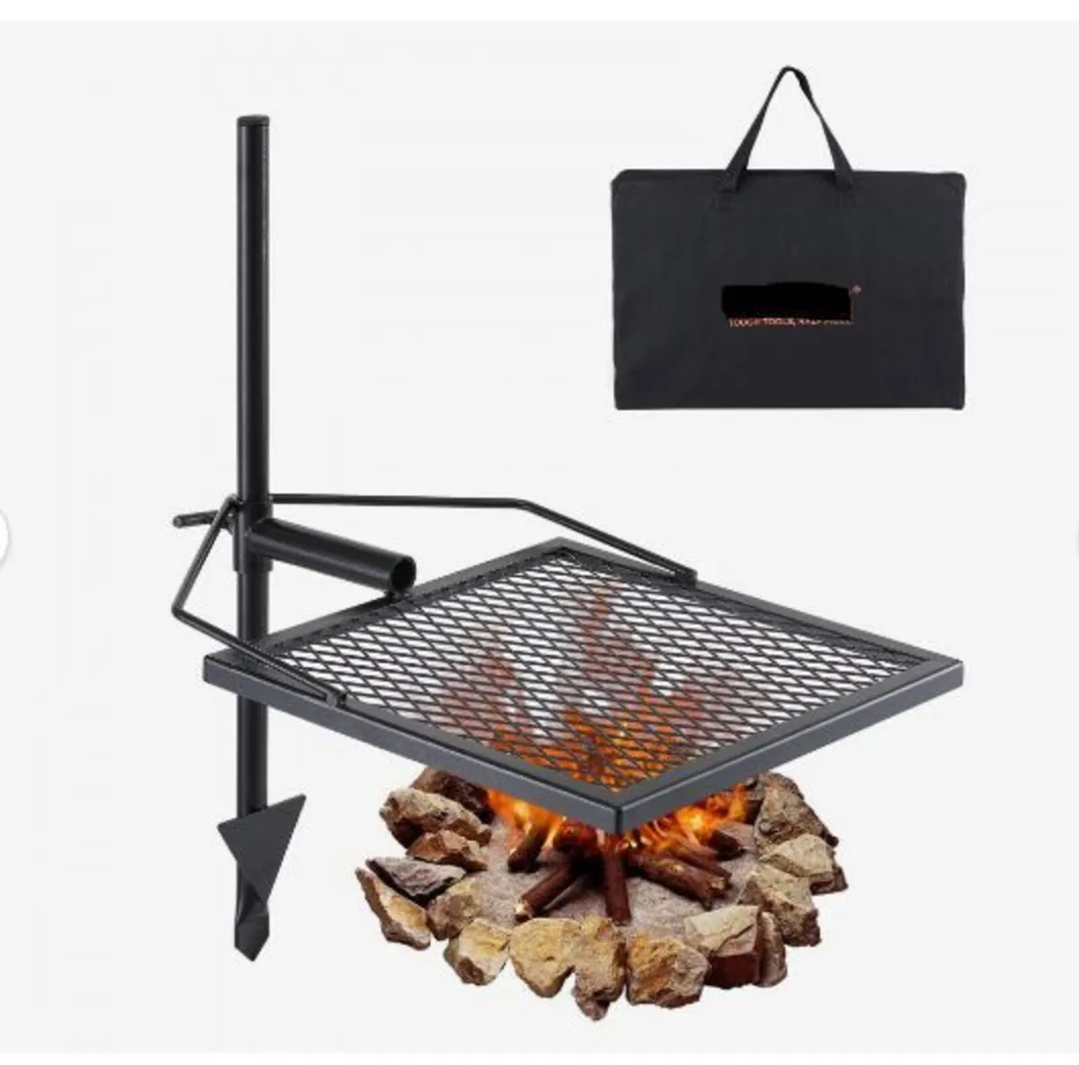 Swivel Campfire Grill Heavy Duty Steel - Image 1