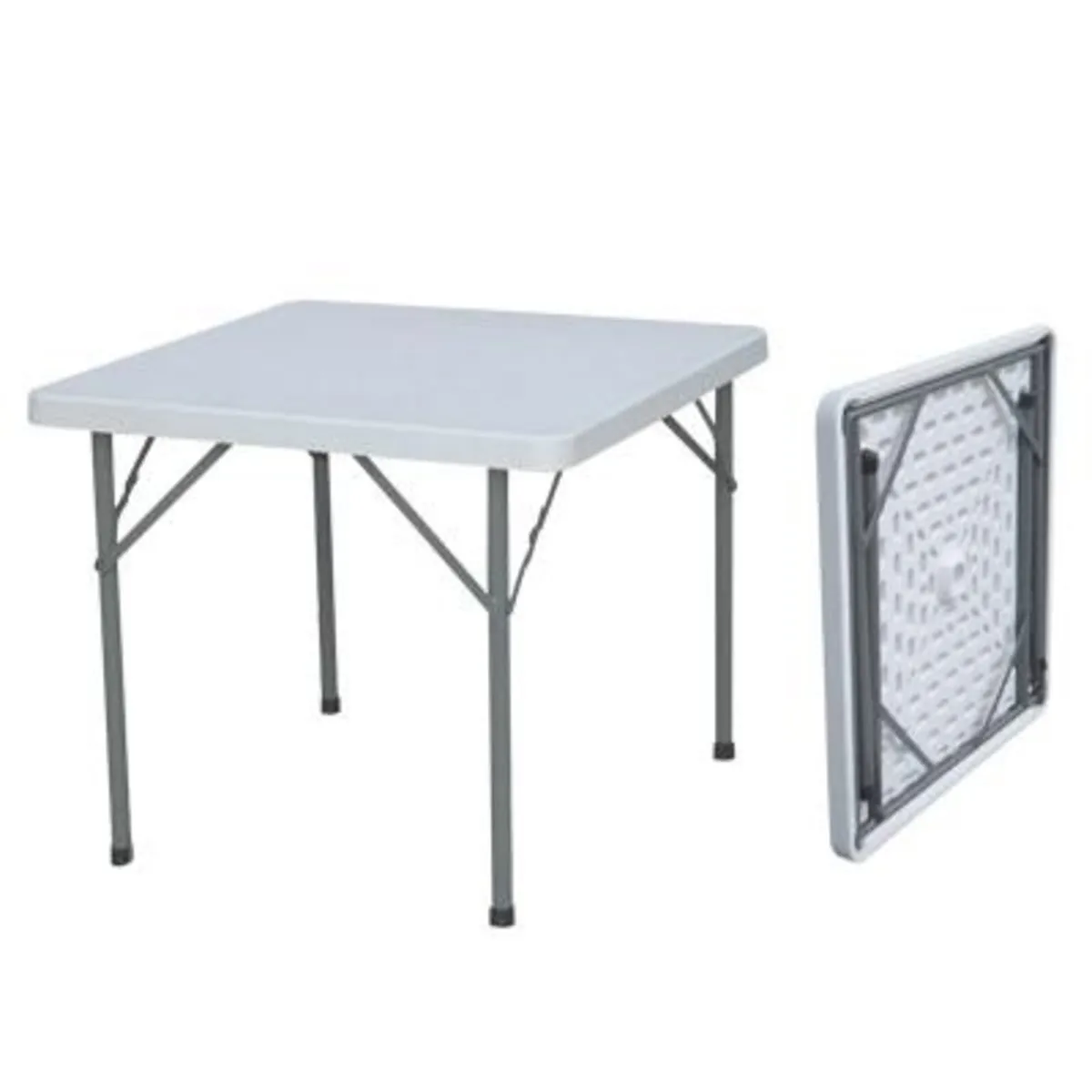 New 3ft x 3ft Square Table @ 4 x Folding Chairs - Image 2