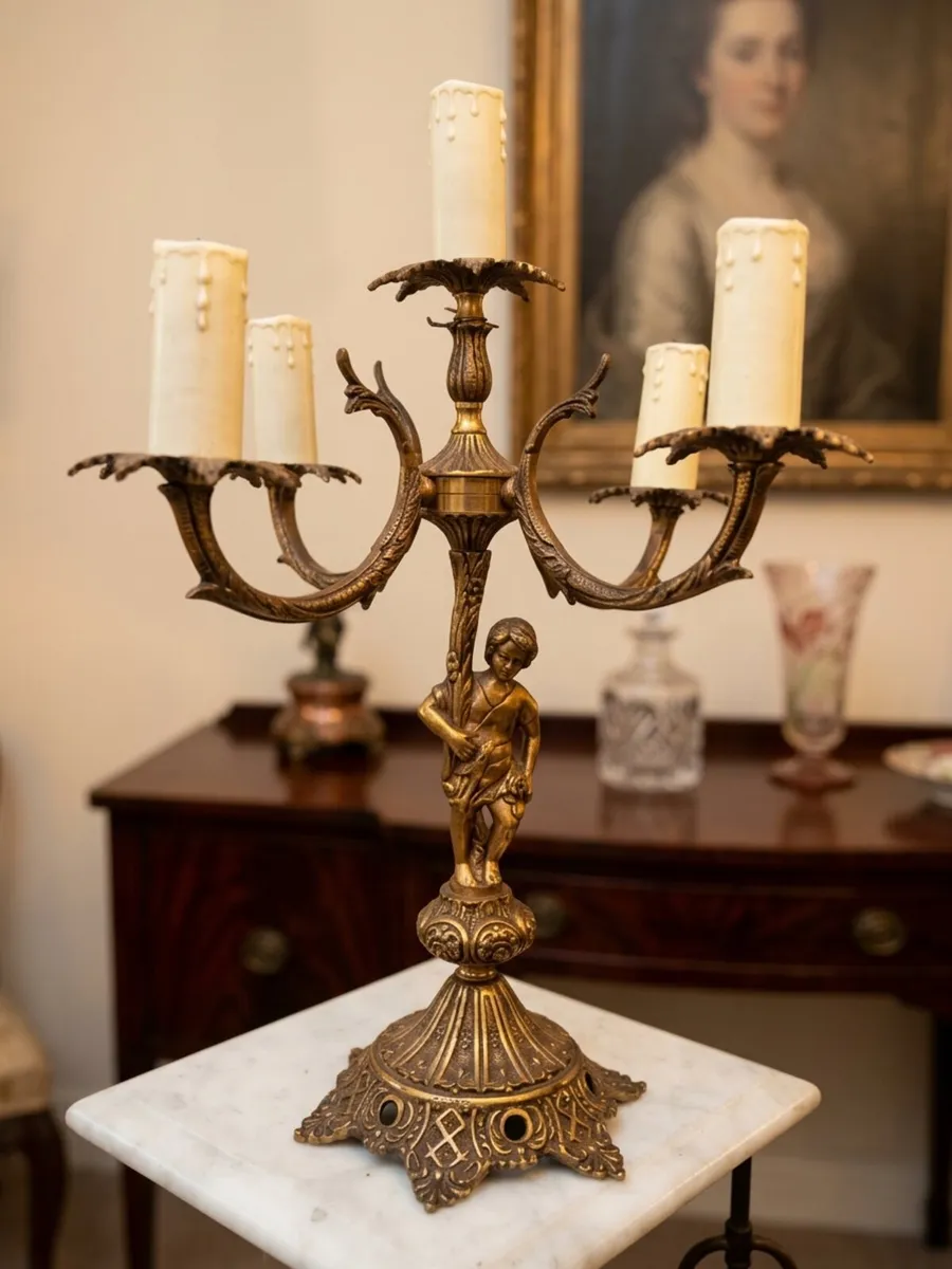 Vintage candleabra - Image 4