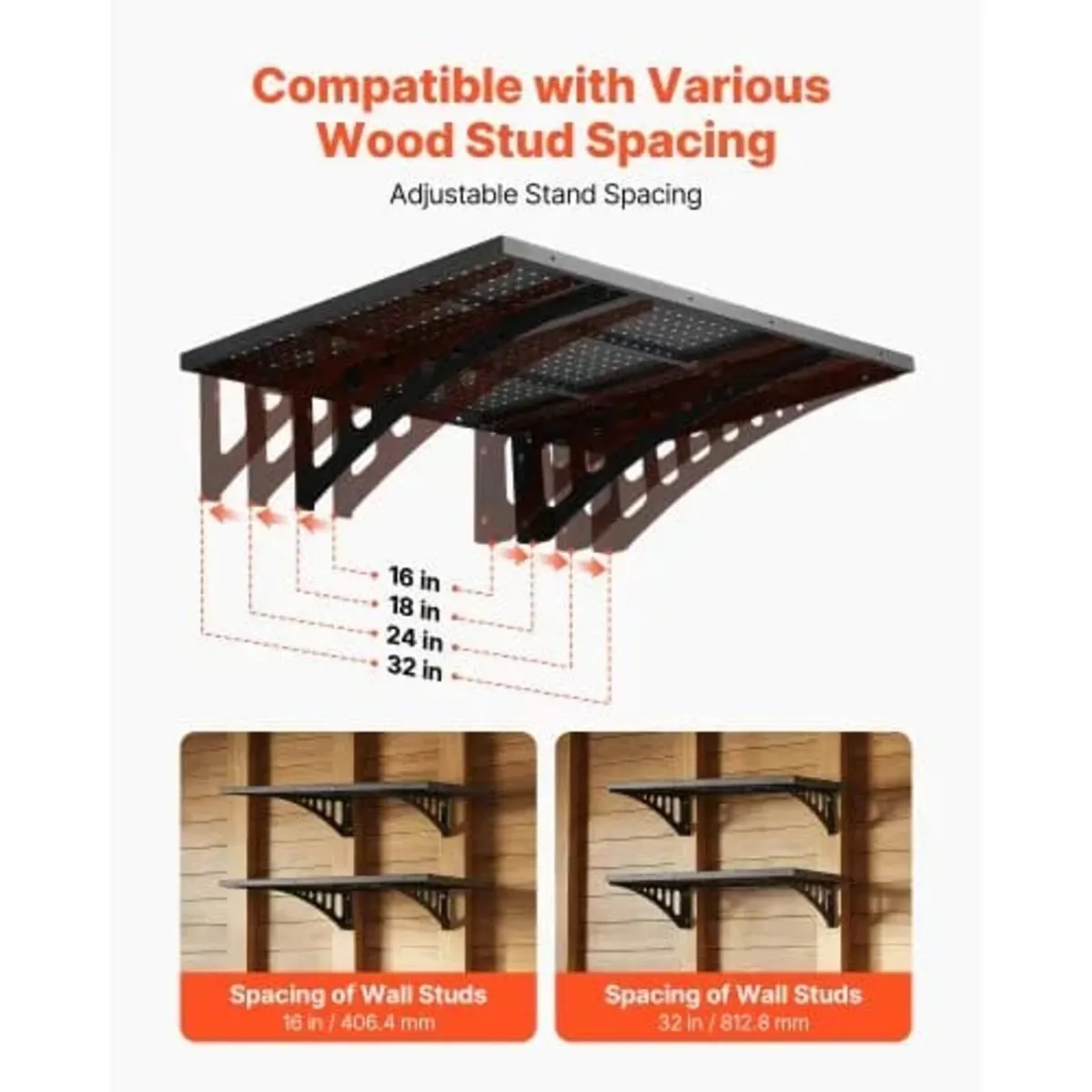 2-Tier Heavy Duty Wall Garage Shelving, 610 x 914 - Image 2