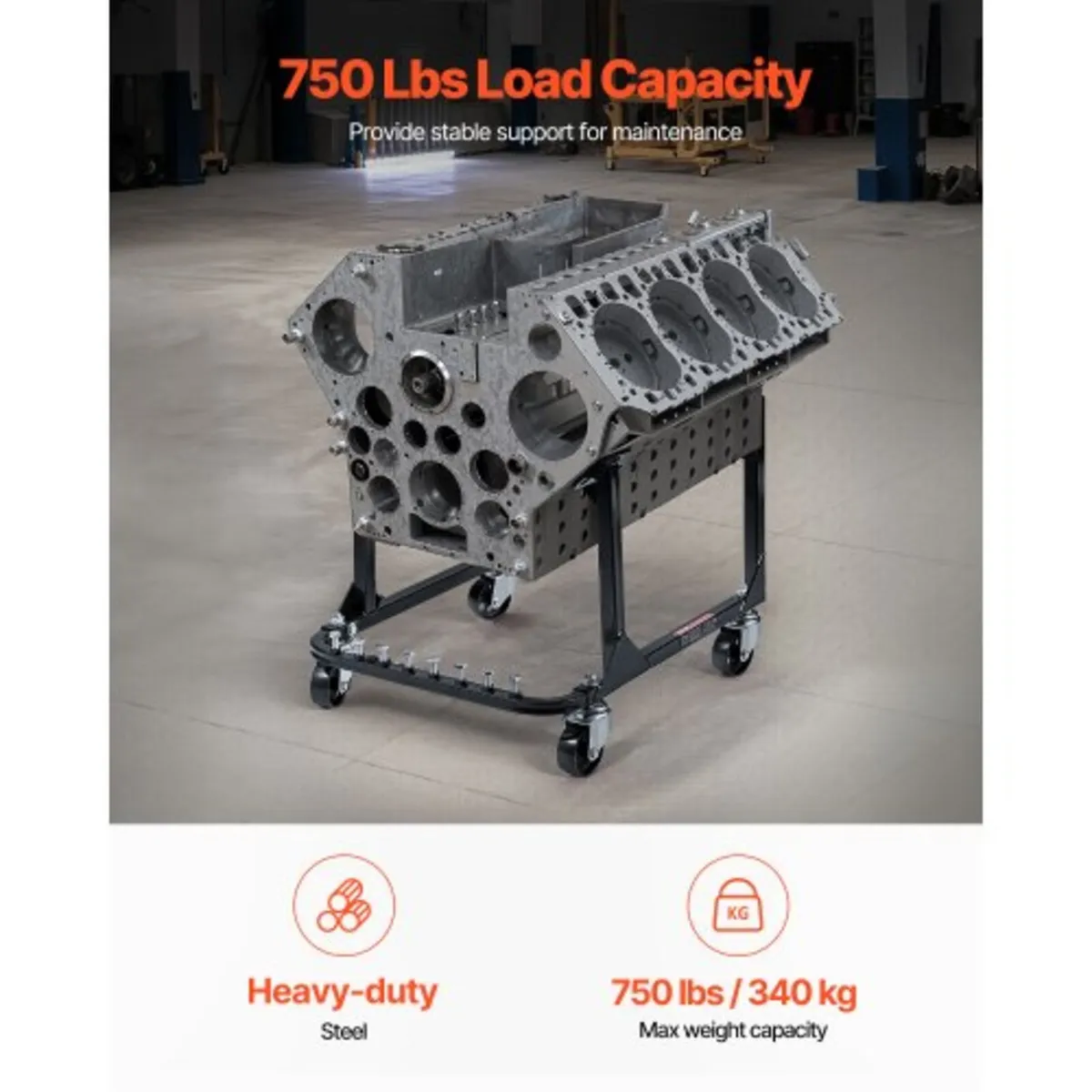 Engine Stand, 750 LBS (340 KG) Load Capacity Engin - Image 3
