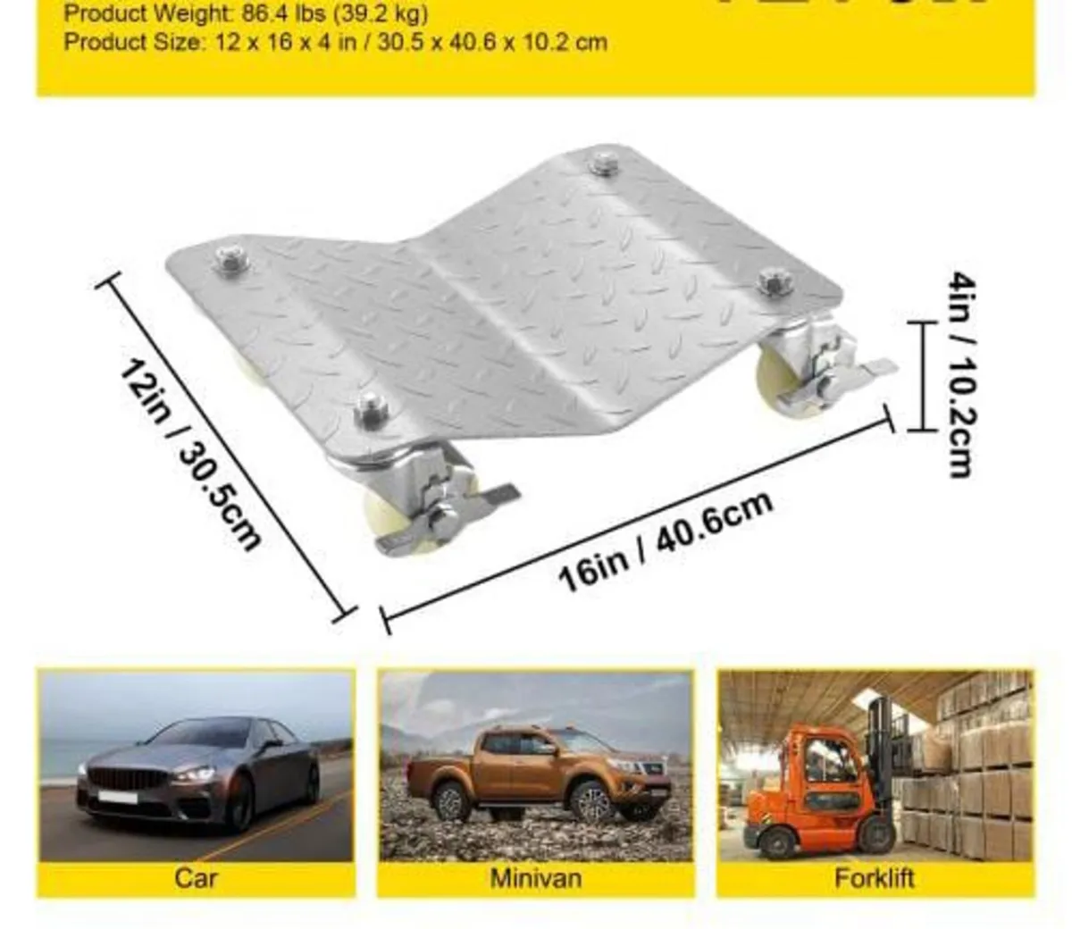 Vehicle Positioning Wheel Dollies - 680Kg Per Doll - Image 4