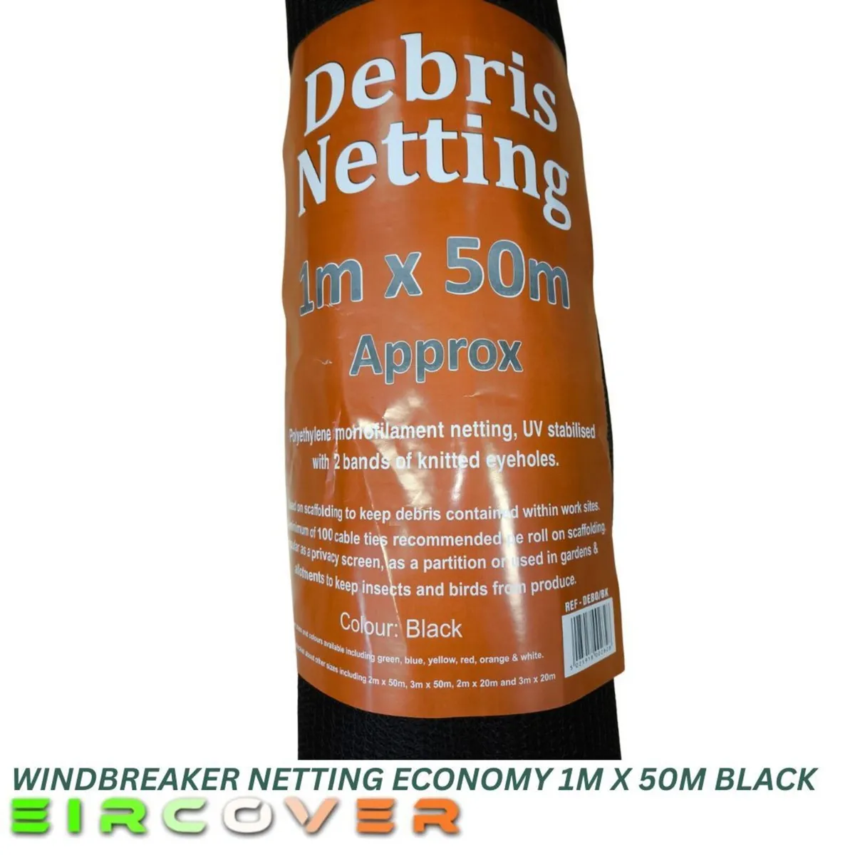 Windbreaker Netting Economy 50 Gsm Black 1m x 50m - Image 3