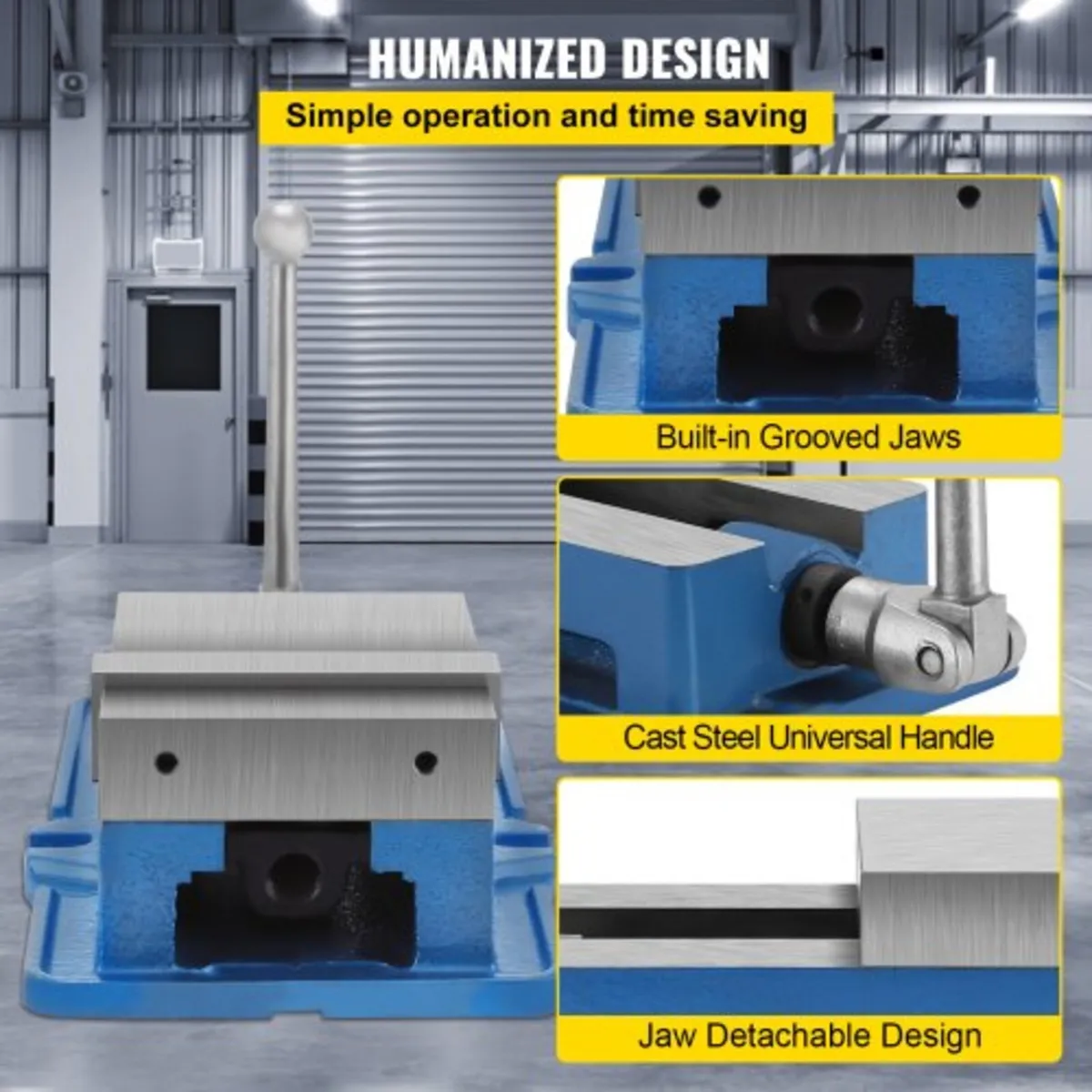 15.2 cm Powerful Precise Clamping Vice, 26.9 kg Vi - Image 4