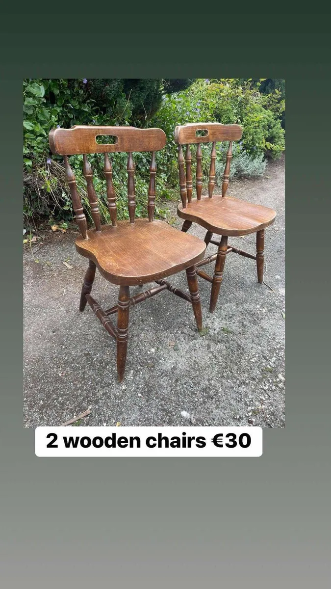 2 kitchen chairs