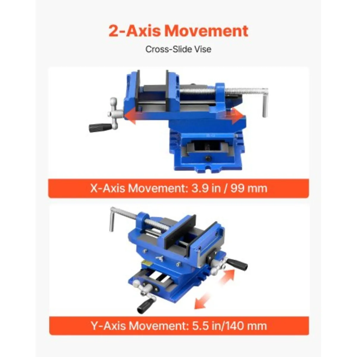 80MM Heavy Duty Milling Vise Bench Clamp Vise High - Image 3