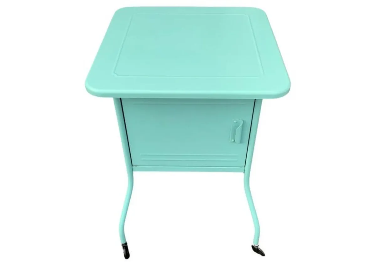 2 metal bedside lockers - Image 2