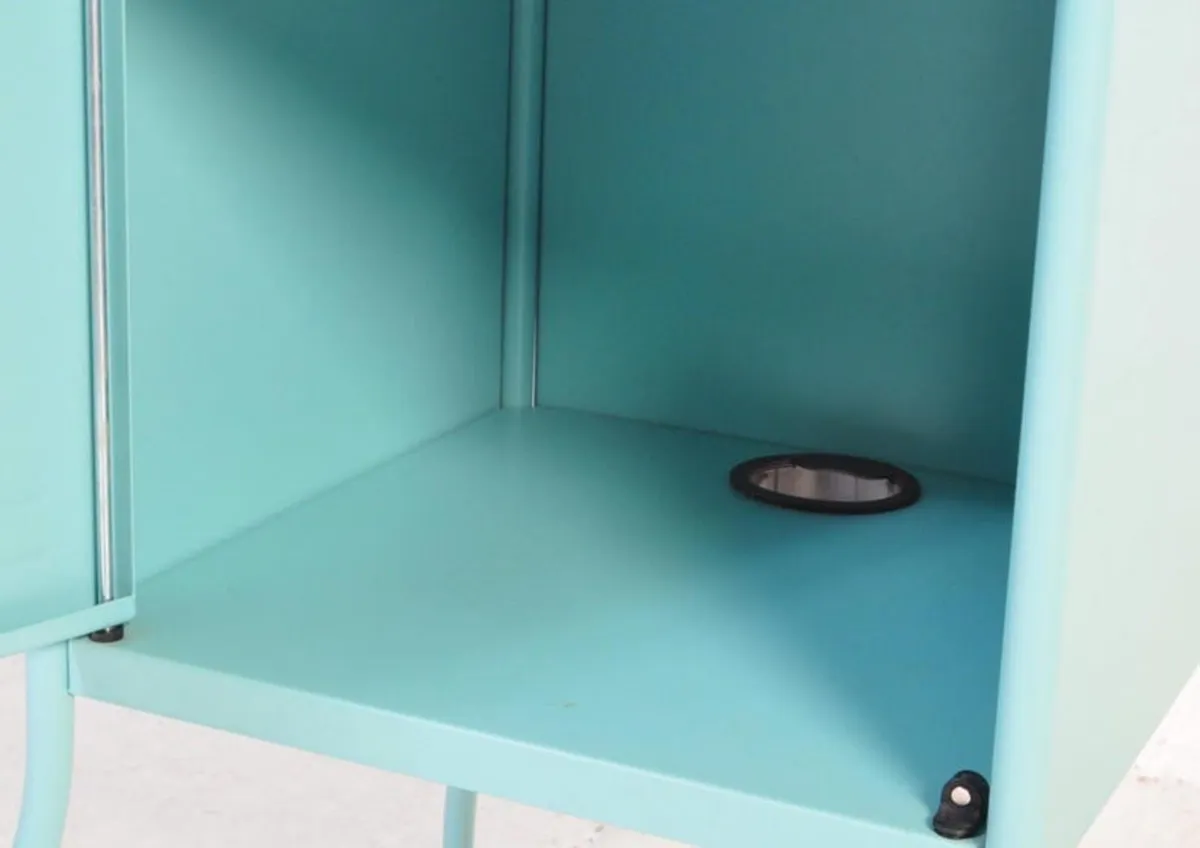 2 metal bedside lockers - Image 3