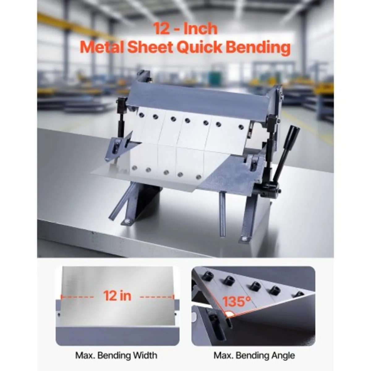 Box and Pan Brake, 305 mm/12 inch Sheet Metal Bend - Image 4