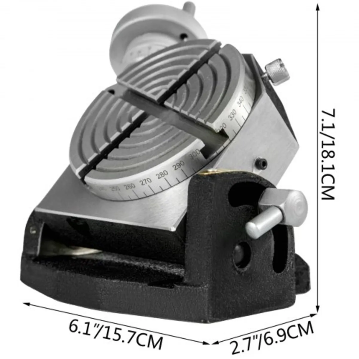 Rotary Table 4 INCH/100 MM Horizontal Vertical Rot - Image 3