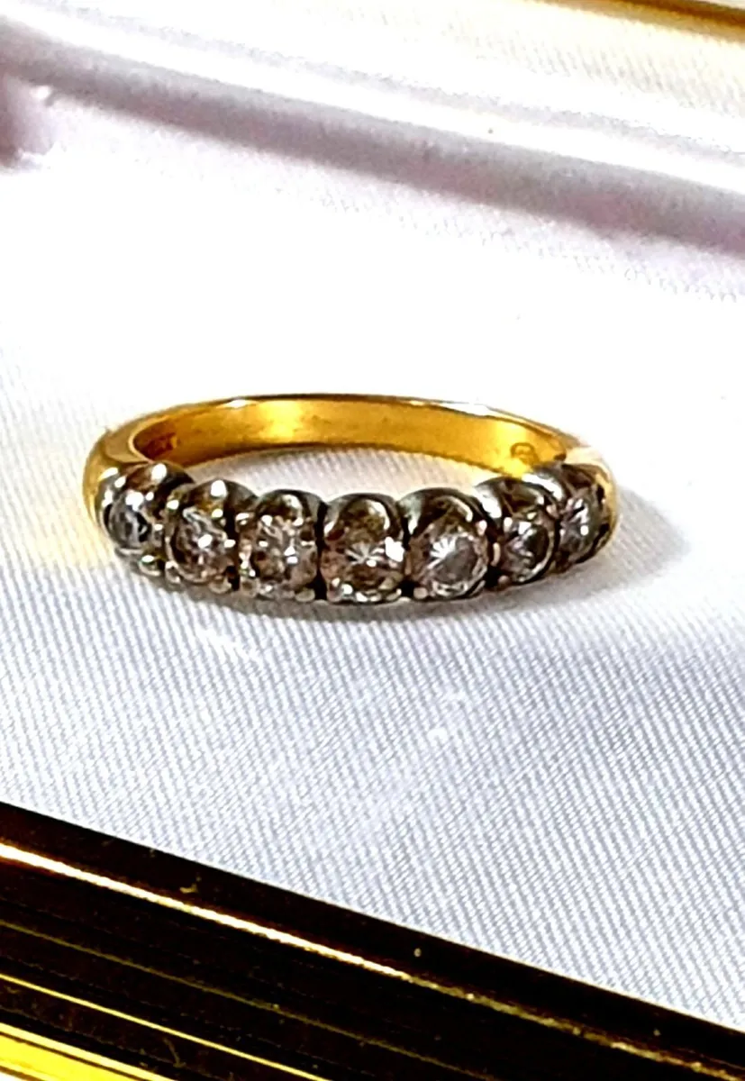 Victorian 18ct Gold Diamond Ring - Image 4