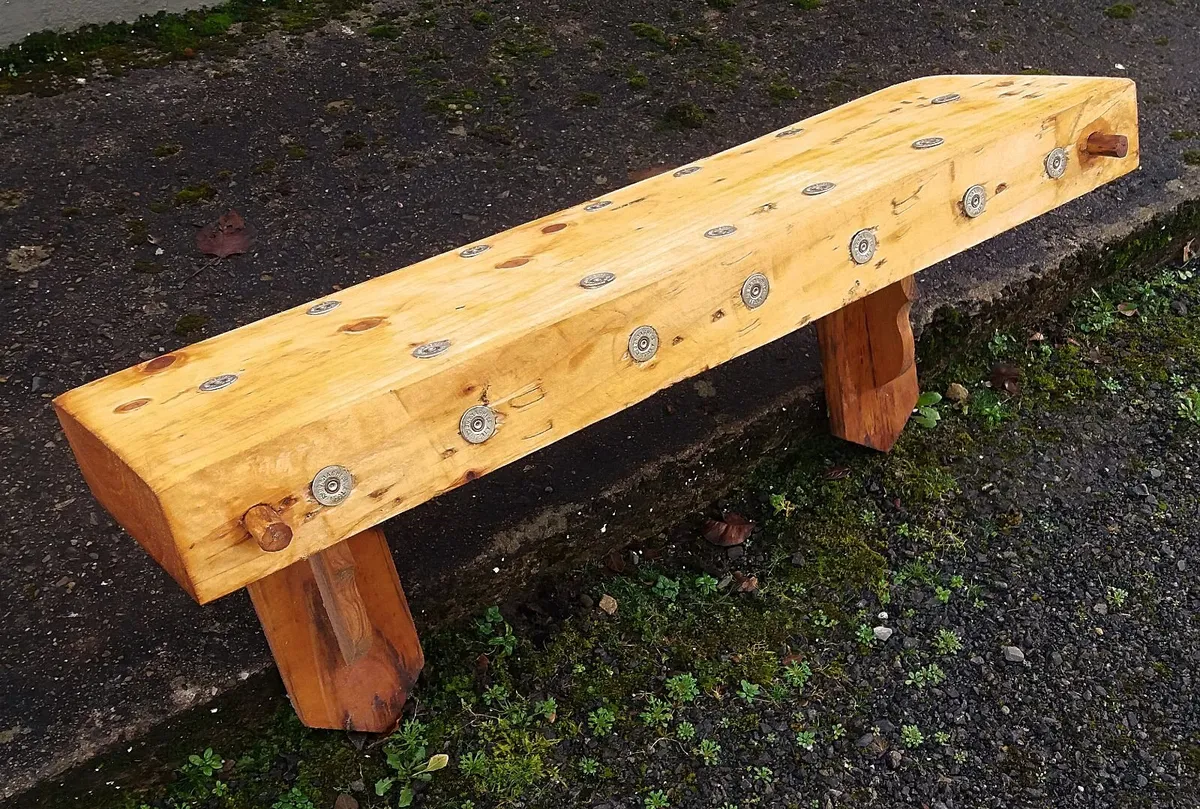 Rustic floating chunky shelf / display - Image 3