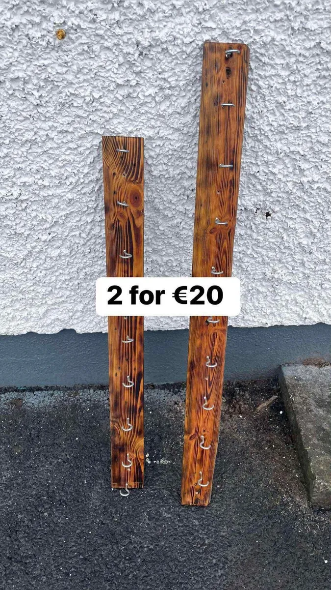 2 wooden hand made hanger - Image 1