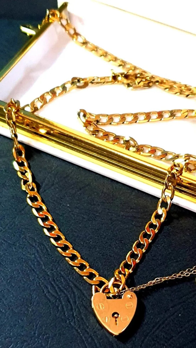 Vintage 9ct Gold 'Jailers Chain' 22" Unisex - Image 3