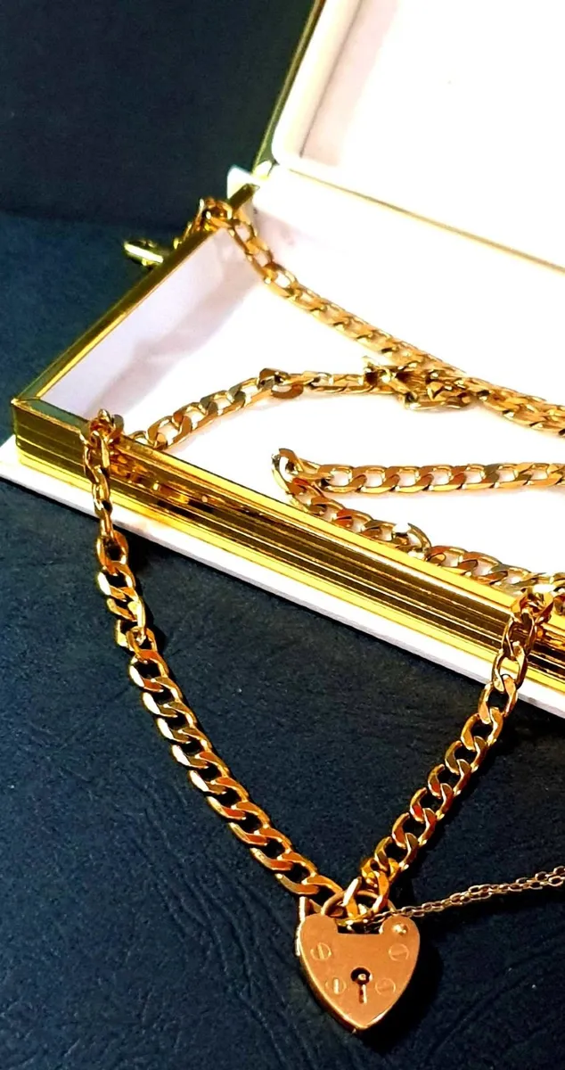 Vintage 9ct Gold 'Jailers Chain' 22" Unisex - Image 4