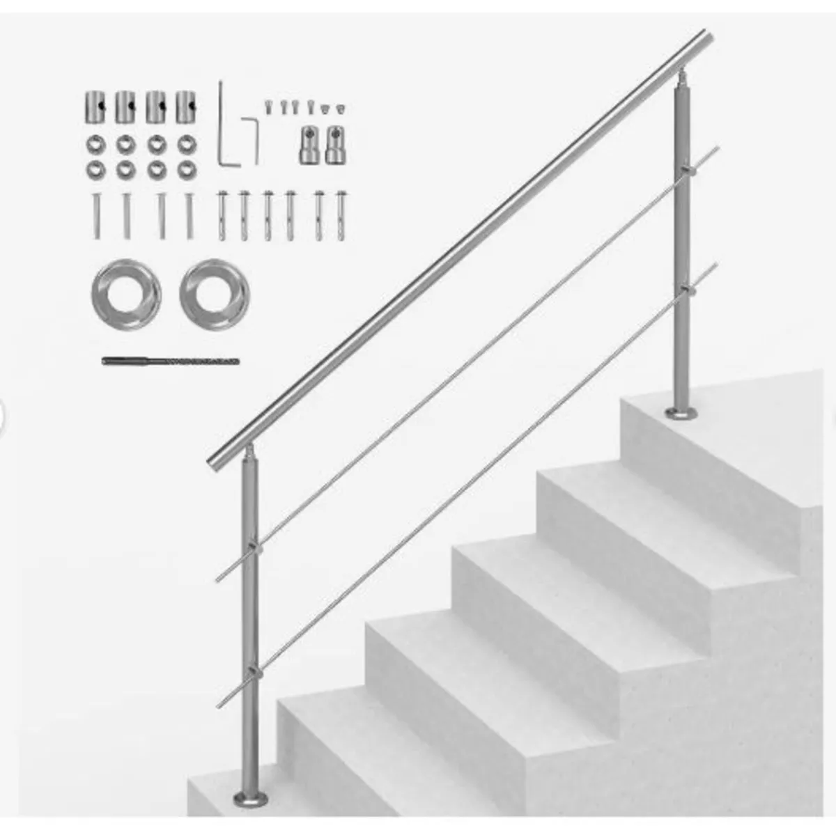 180.1 cm Handrails for Outdoor - Image 4