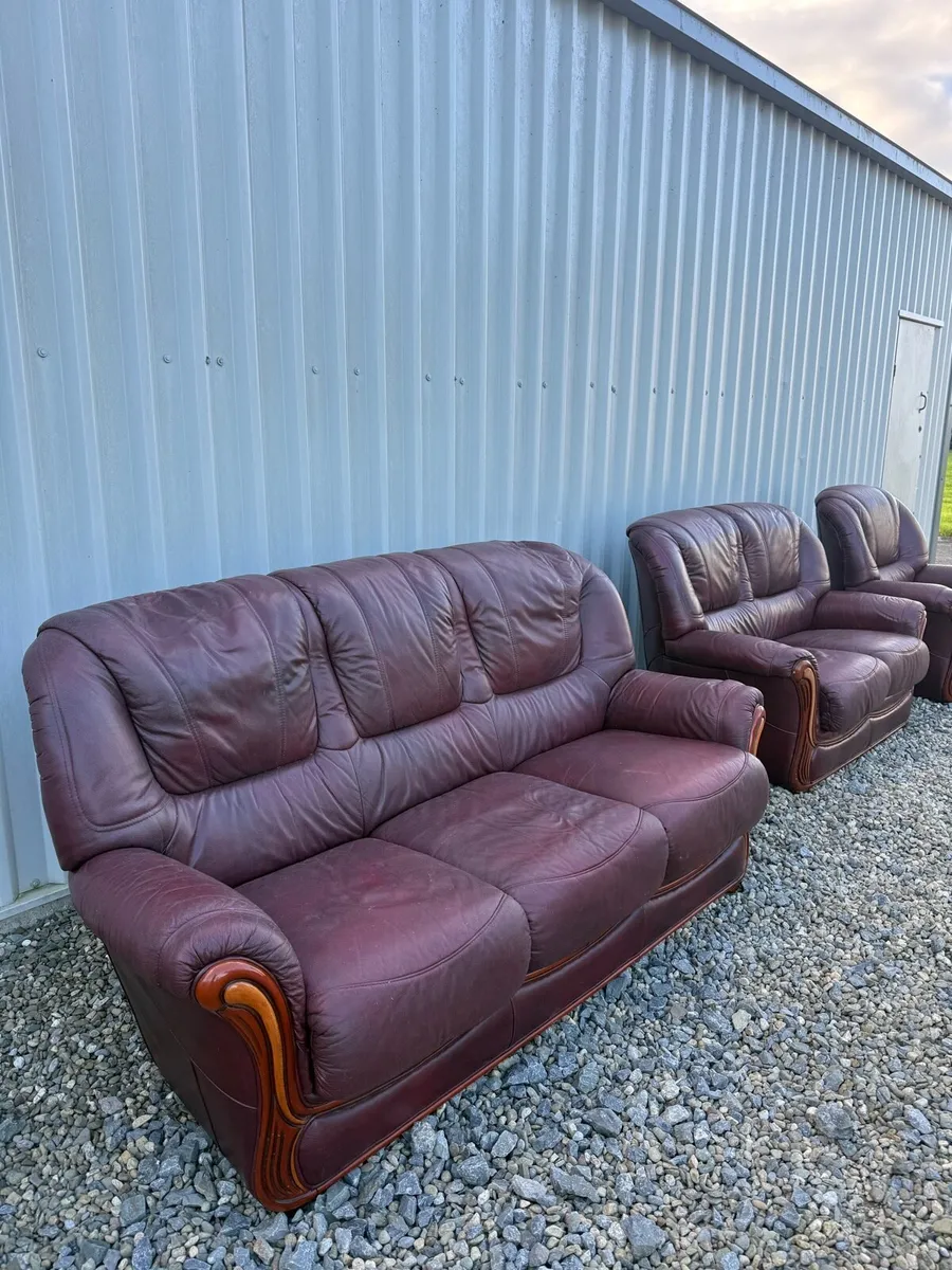 3+2+1 Leather Sofa - Image 2