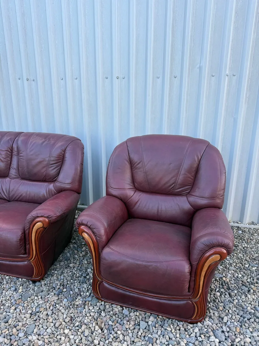 3+2+1 Leather Sofa - Image 4
