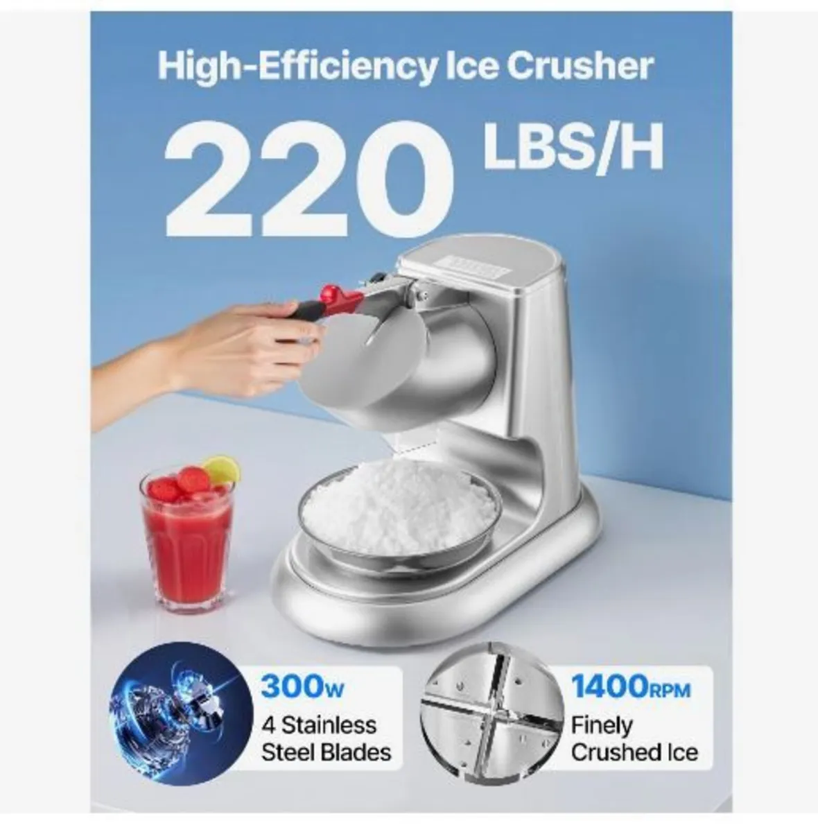 Ice Crusher Machine, 100kg Per Hour - Image 2