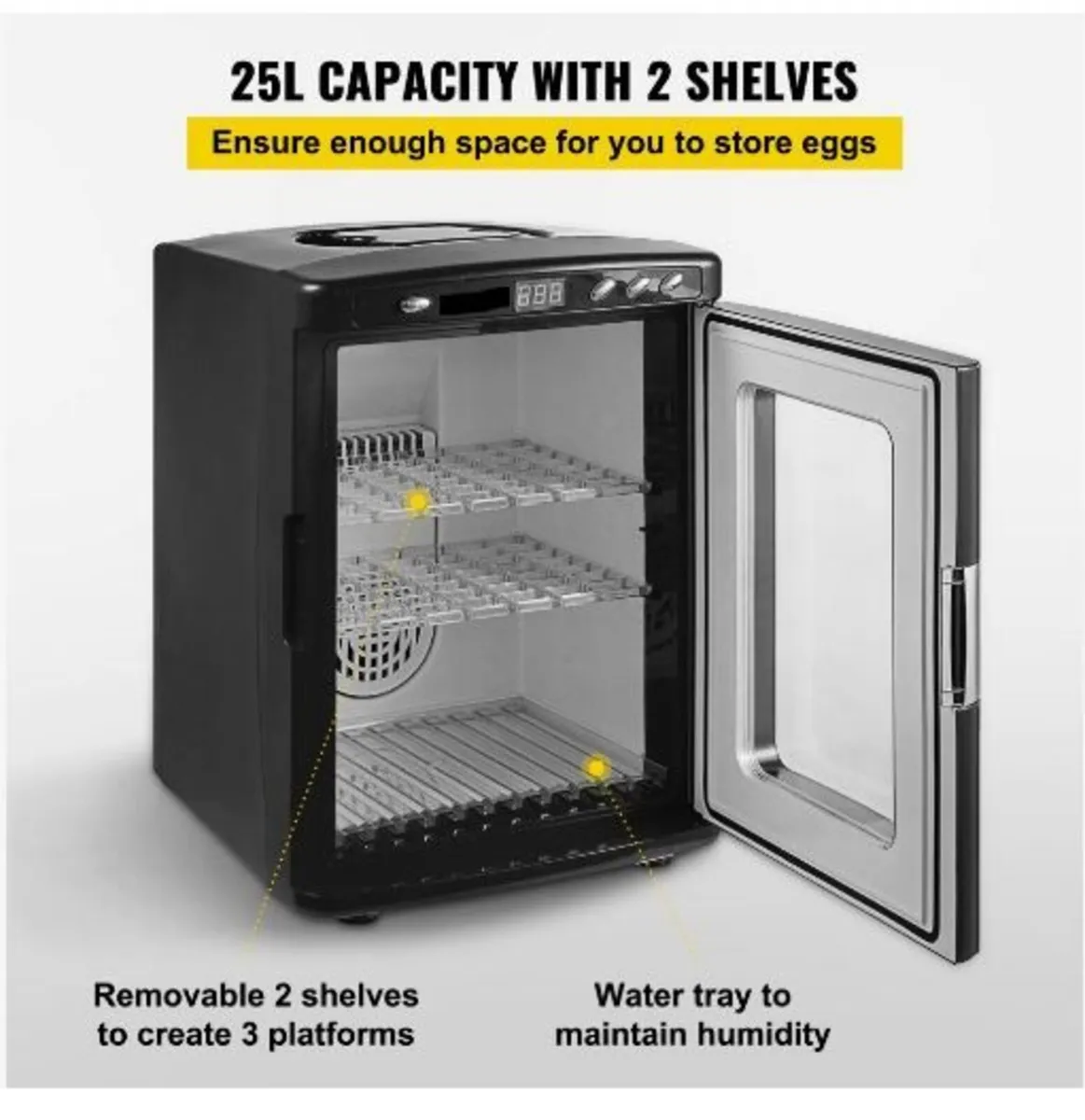 Black Reptile Incubator 25L - Image 2