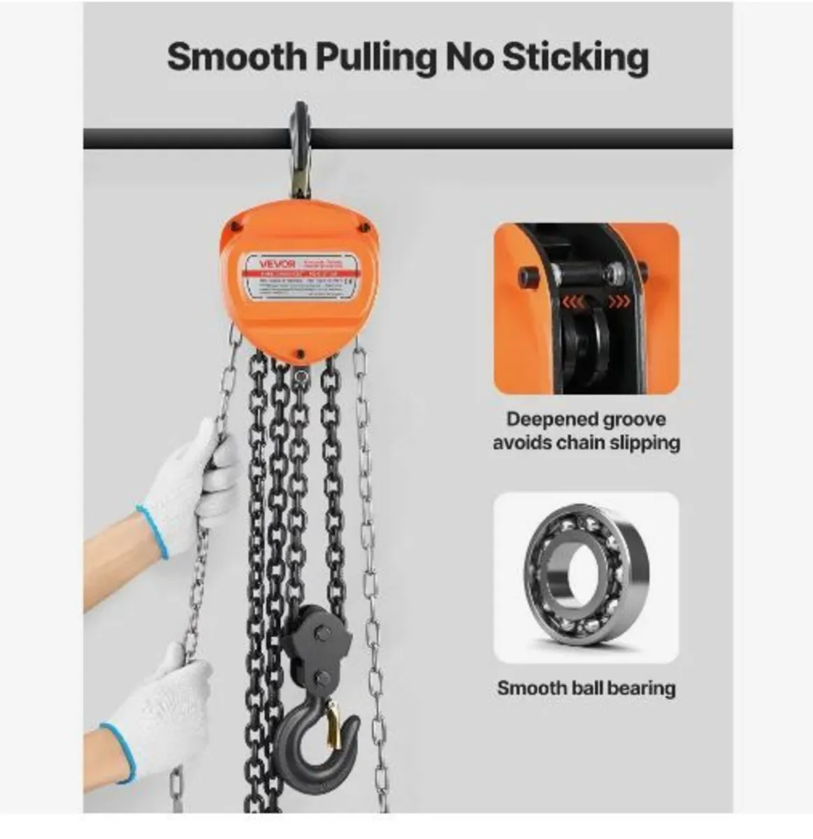 Hand Chain Hoist, 2 Ton Capacity - Image 4