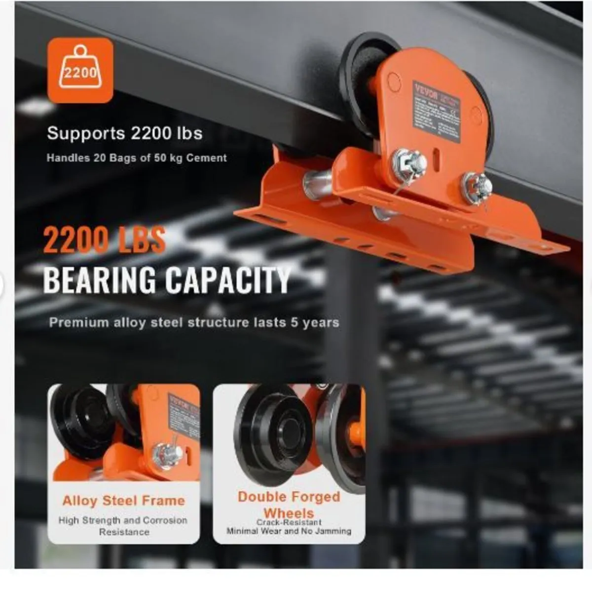Electric Hoist Manual Trolley - Image 4