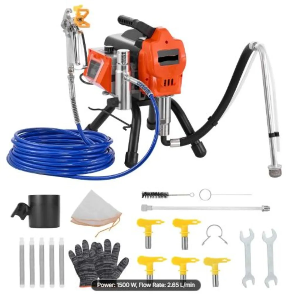 Stand Airless Paint Sprayer, 1500W, 3300PSI High - Image 1
