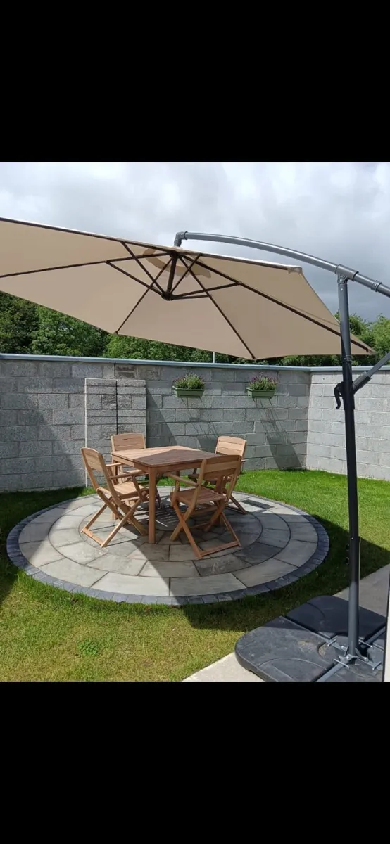Wooden Patio Furniture Set