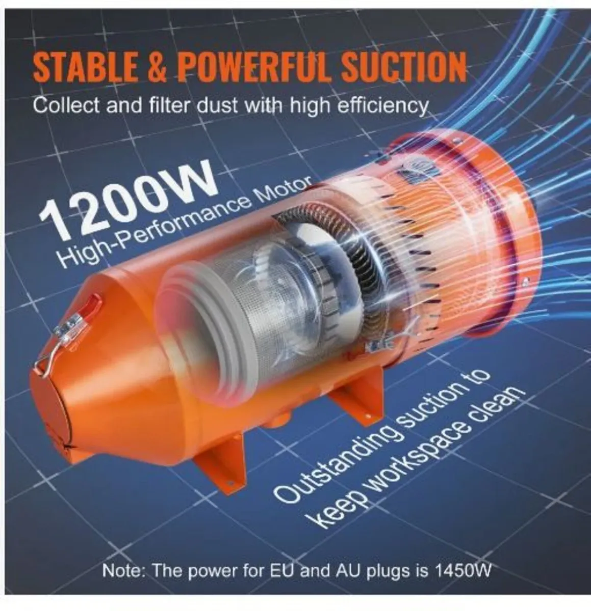 Dust Collection System: 1450W - Image 2