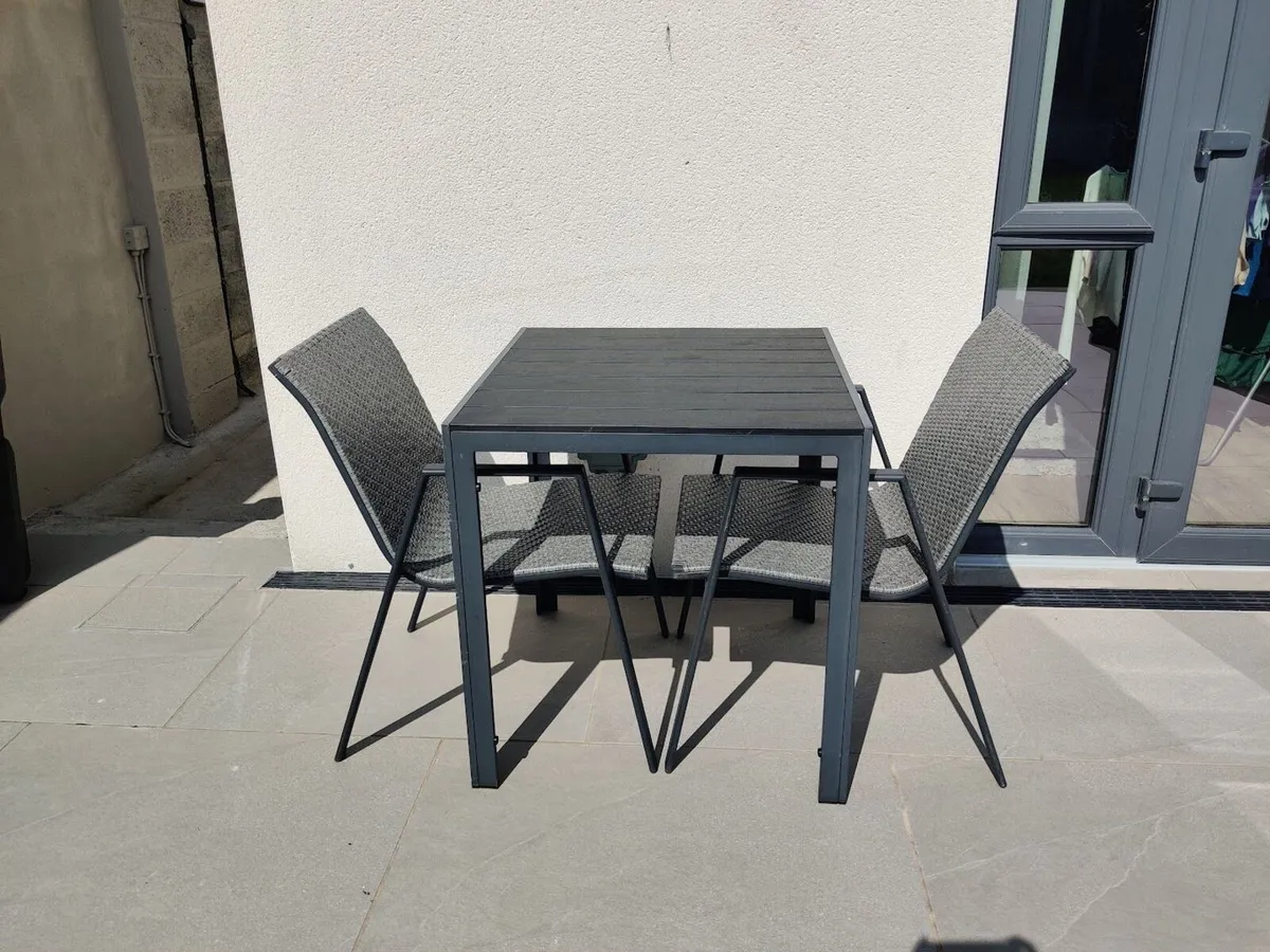 Garden Table and Chairs Set - Image 1