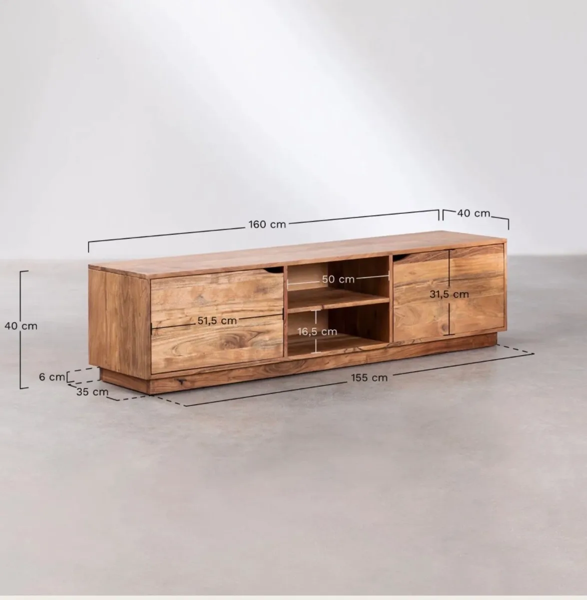 TV unit with shelves - Image 1