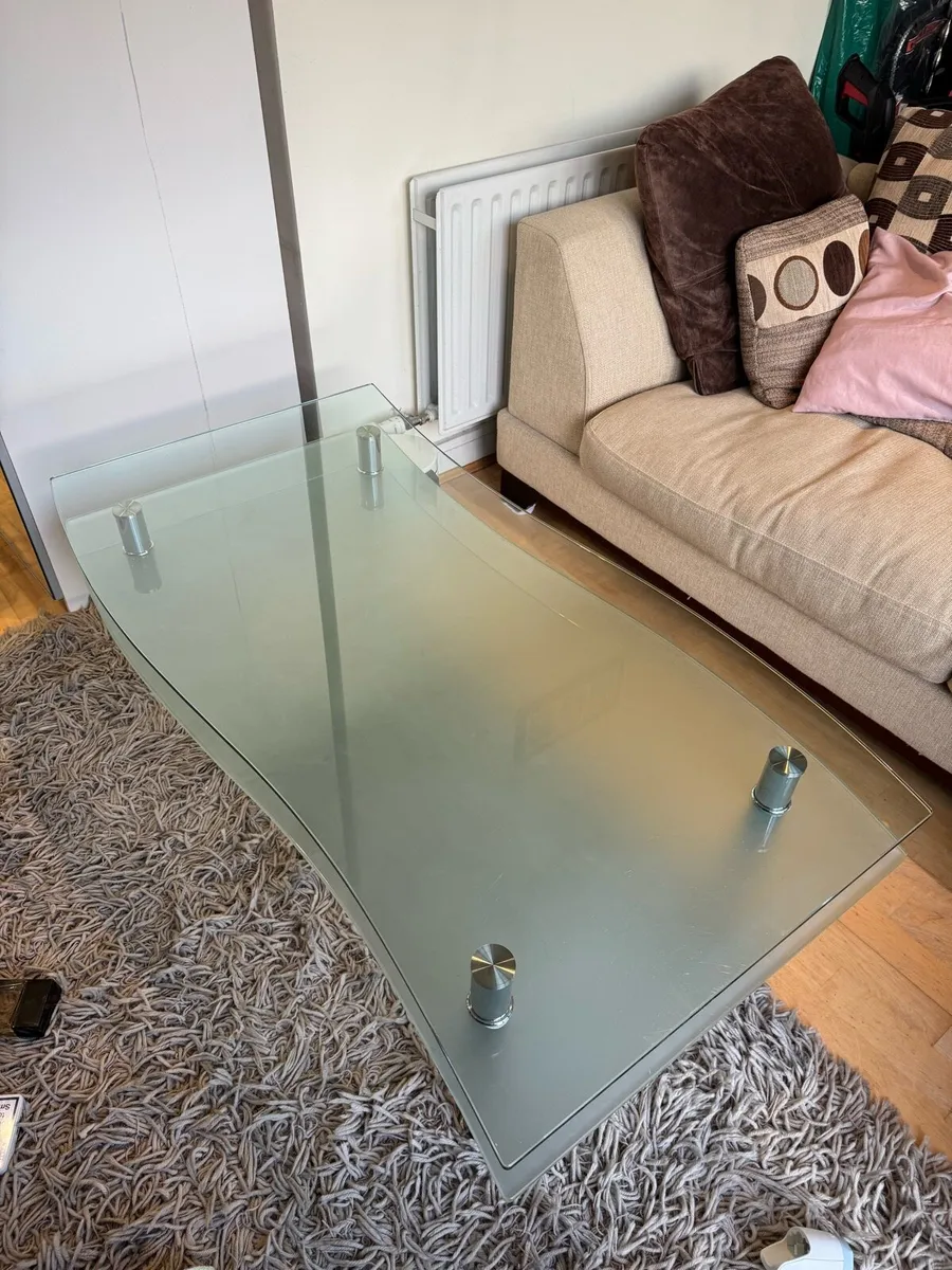 Modern Glass Coffee Table - Image 1