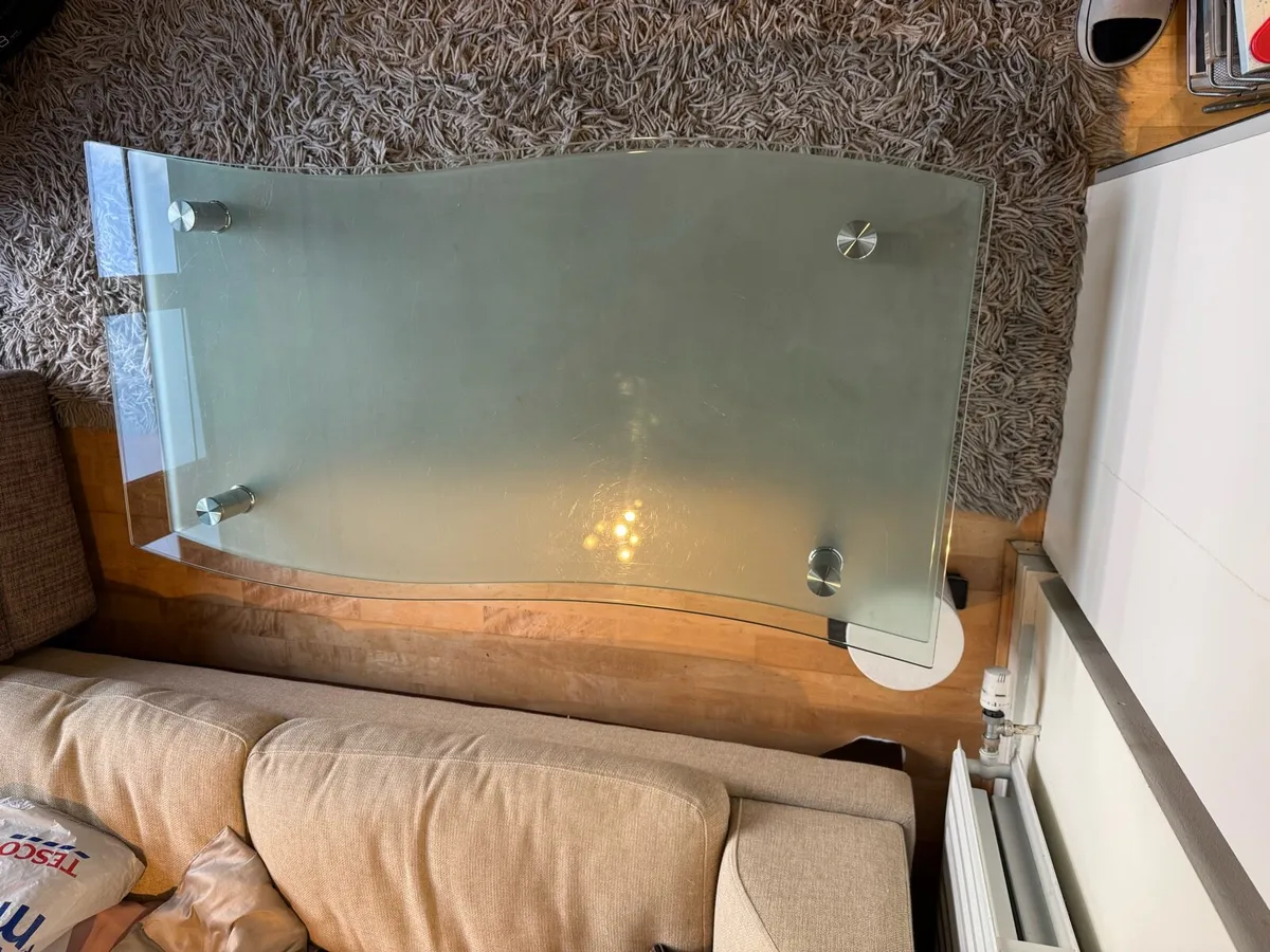 Modern Glass Coffee Table - Image 2