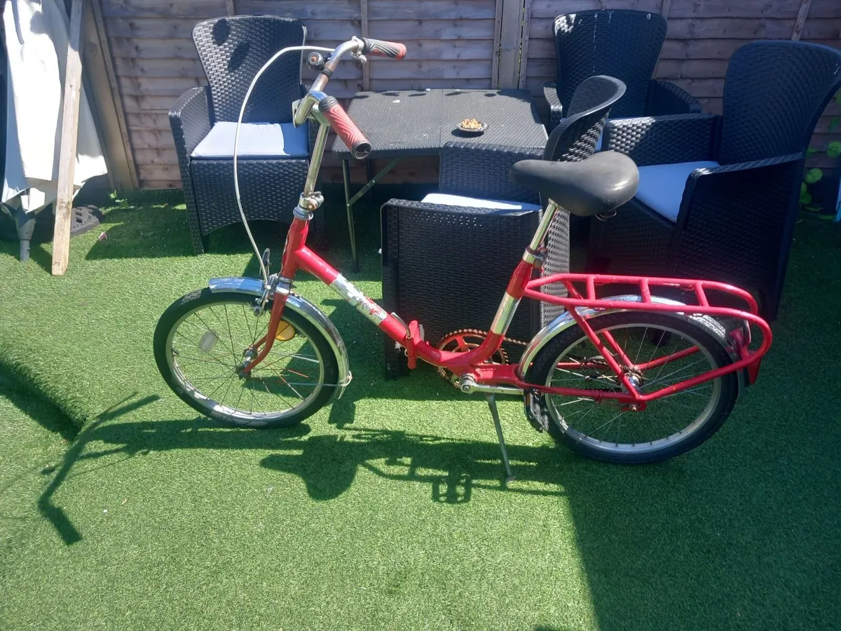 vintage folding bike - Image 1