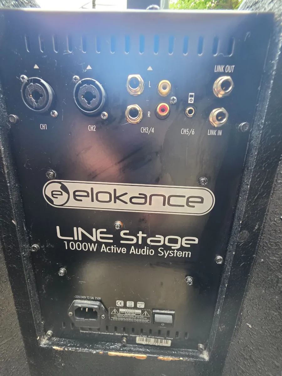 4 x Pro column speakers 1kw - Image 1