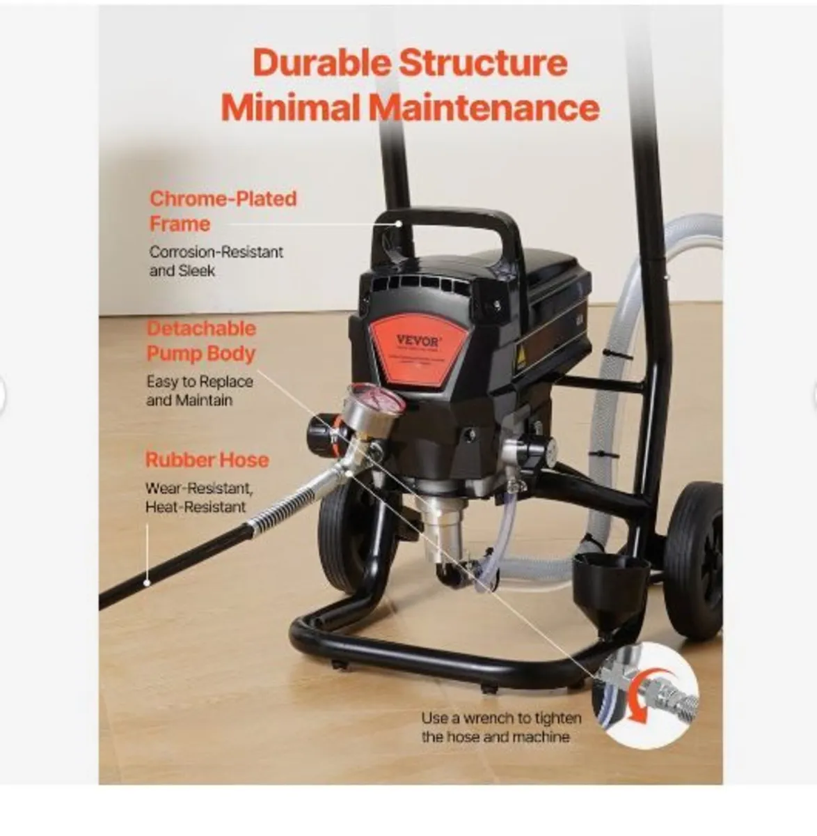 Stand Airless Paint Sprayer, 950W - Image 4