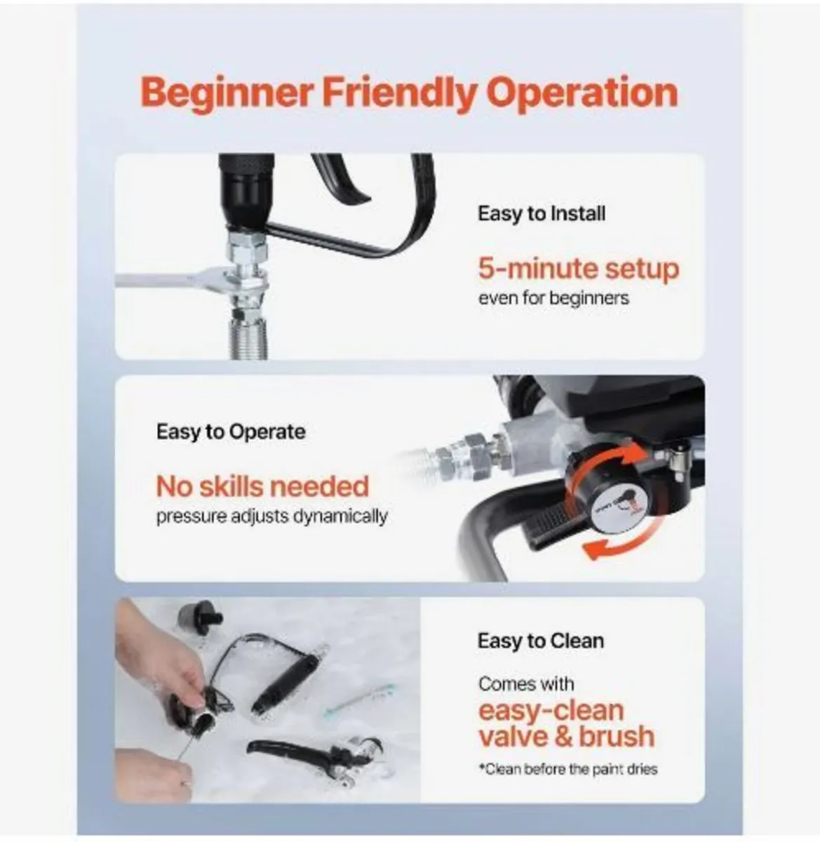 Stand Airless Paint Sprayer, 650W - Image 2