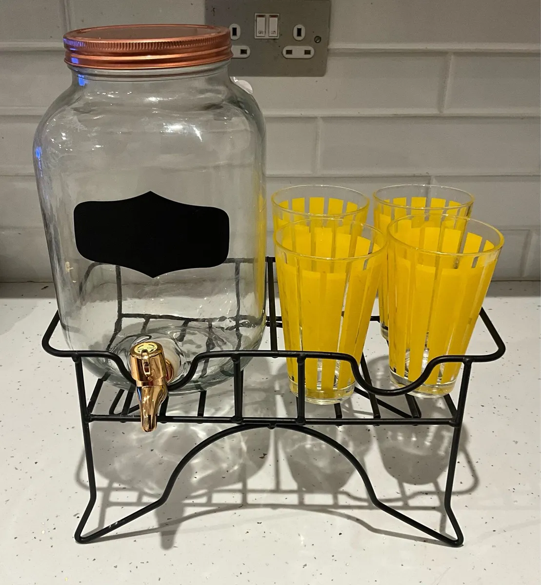 Large Beverage Dispenser on Stand - Image 2