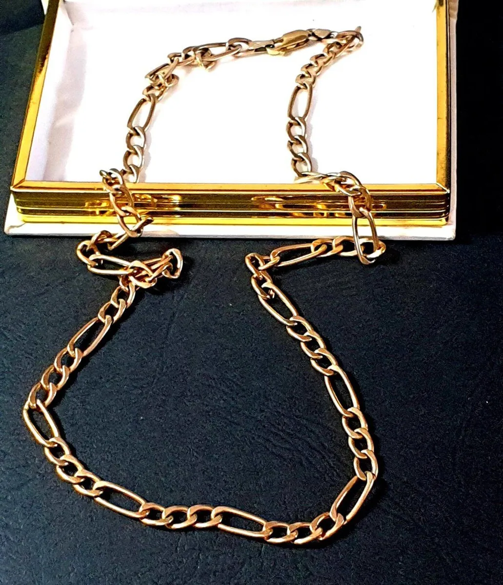 Vintage 9ct Gold 20" Figaro Chain - Image 4