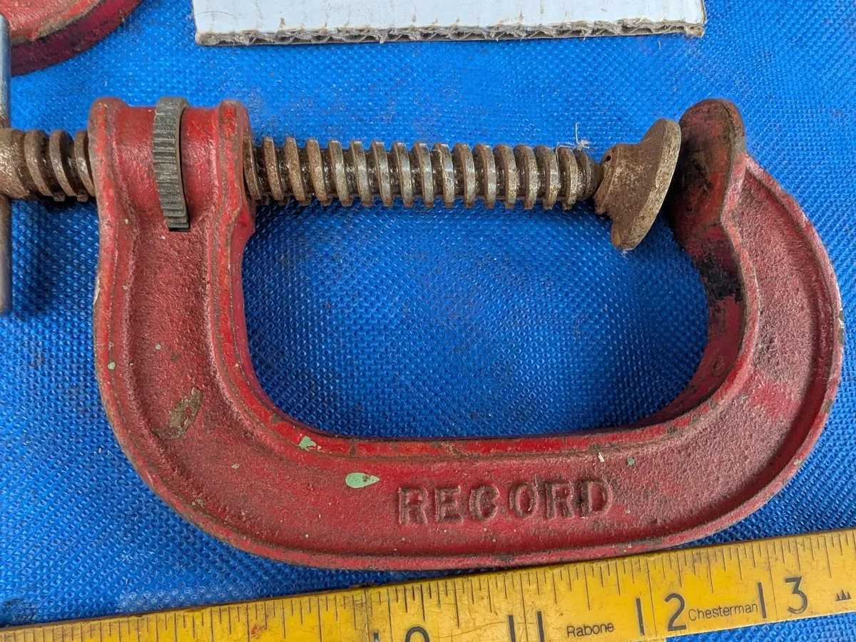 3 Record  4" G Clamps - Image 2