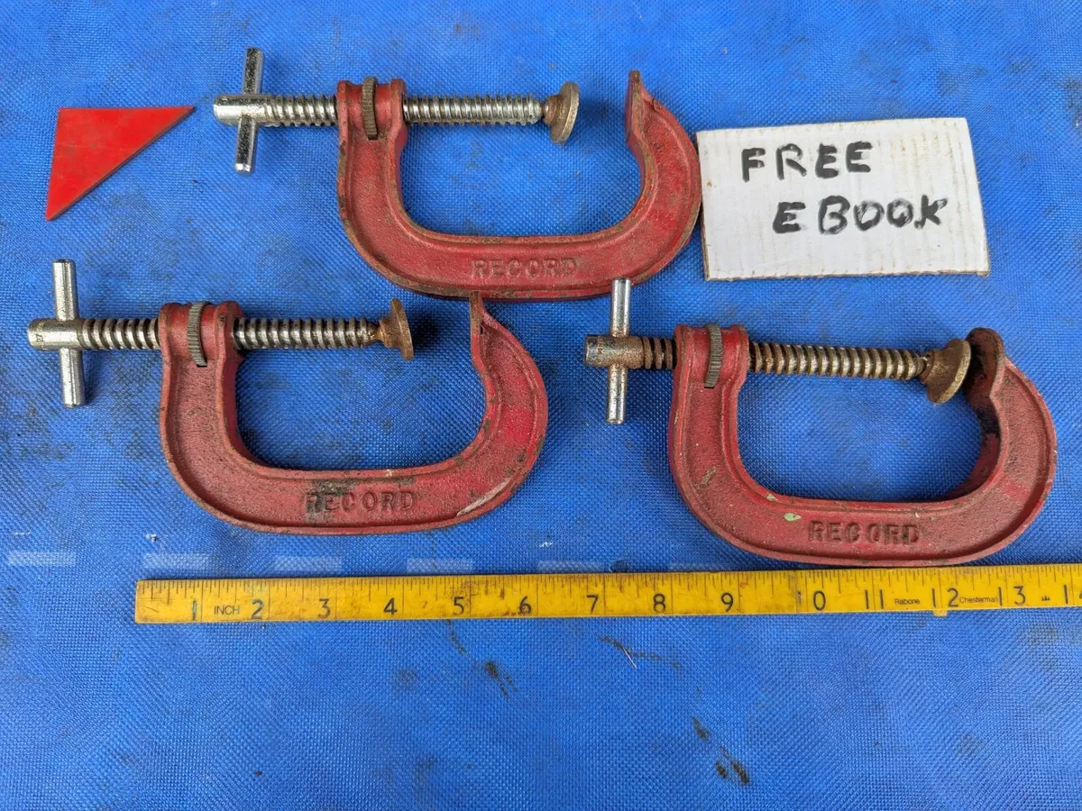 3 Record  4" G Clamps - Image 1