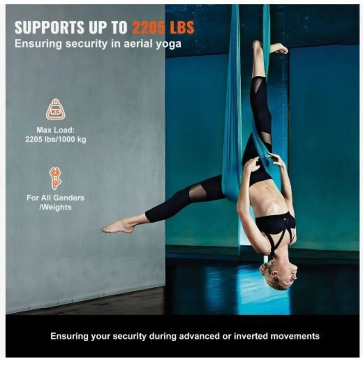 Aerial Yoga Hammock & Swing, 5.5 Yards - Image 2