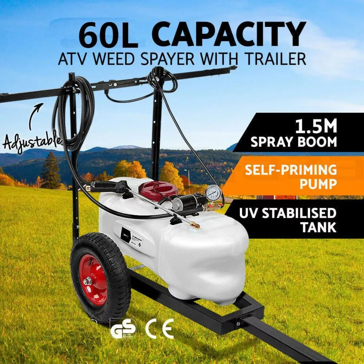 ATV Quad Sprayer 60L With Boom & Lance - Image 1