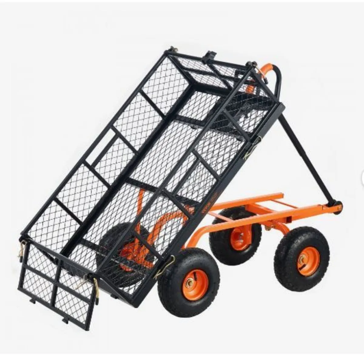 Garden Dump Cart Heavy-duty Metal Yard Carts - Image 3