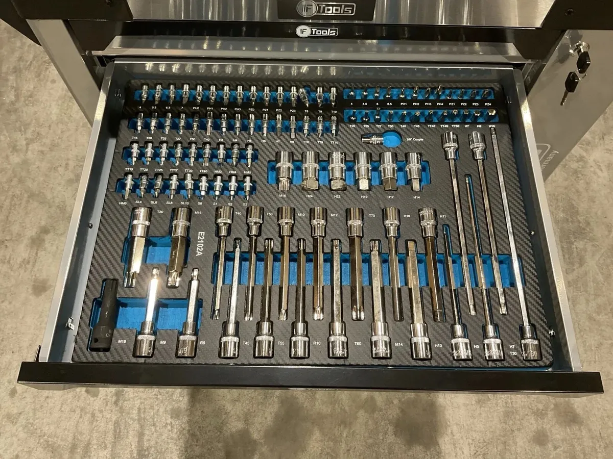 BRAND NEW INDUSTRIAL USE TOOL CHEST FULL OF TOOLS - Image 3