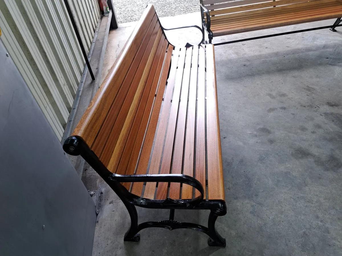 Outdoor bench cast iron - Image 3