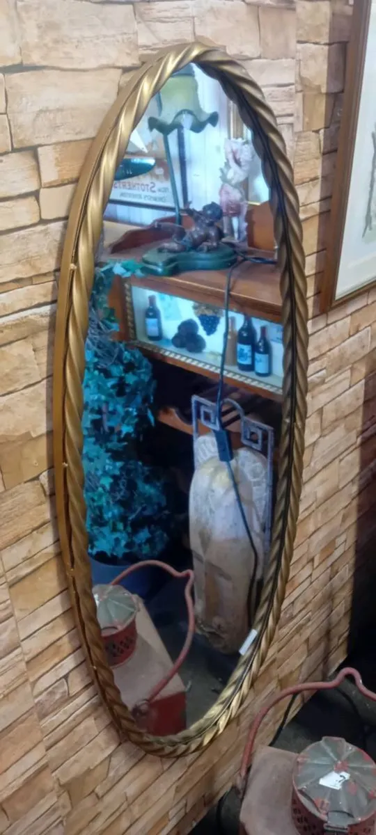 Modern Rope Twist Frame Wall Mirror