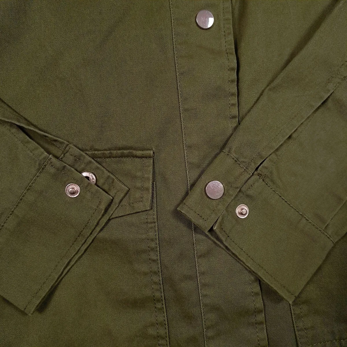 Dorothy Perkins Khaki Green Floral Jacket 10UK - Image 4