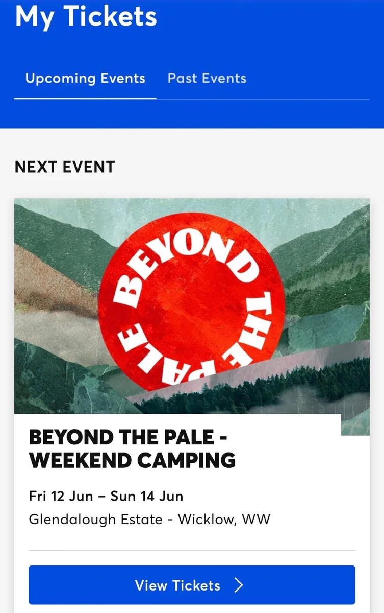 Beyond the pale weekend camping ticket